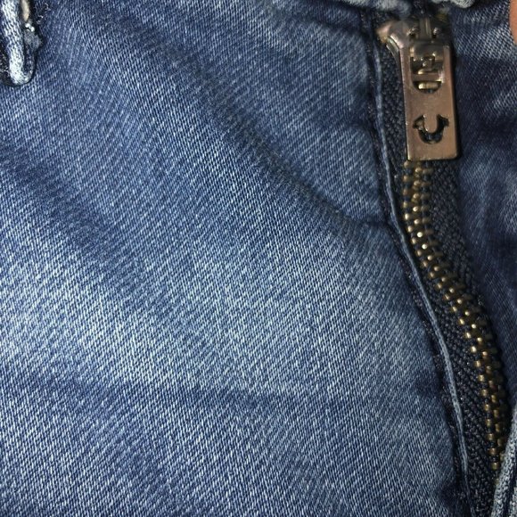 True Religion Relaxed Slim Geno Big T No Flap Straight Vintage Cosmos Jeans 31 - Picture 9 of 11